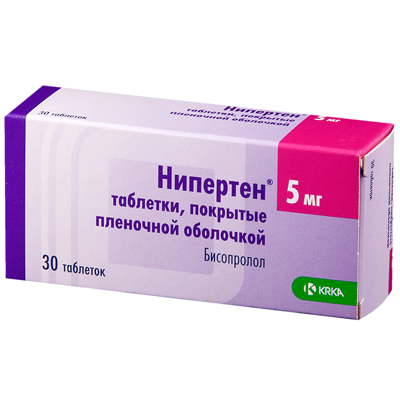 НИПЕРТЕН ТАБ П/О 5МГ №30