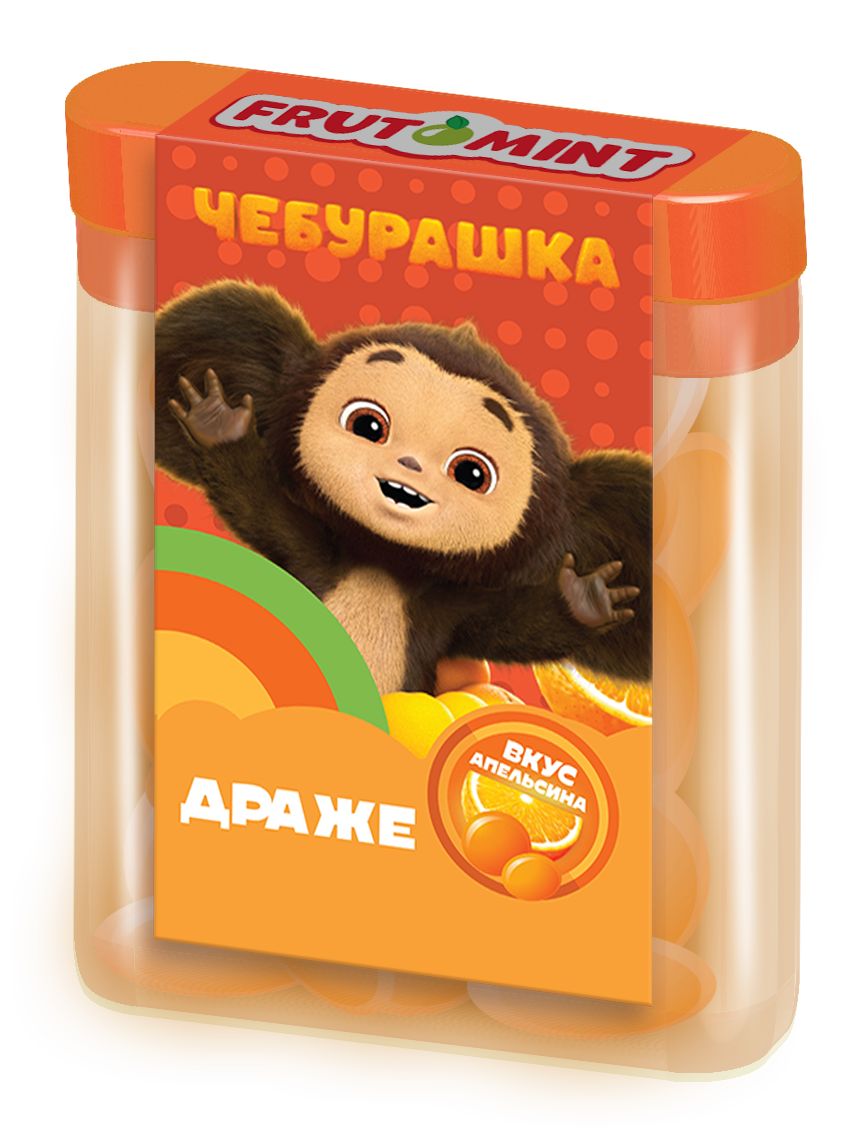 ЧЕБУРАШКА FRUTOMINT ДРАЖЕ В БЛОКАХ 14Г УТ64434/КОНФИТРЕЙД/