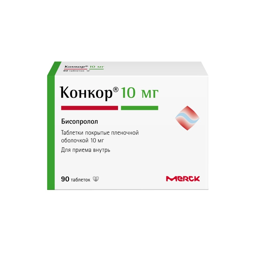 КОНКОР ТАБ П/О 10МГ №90/НАНОЛЕК/