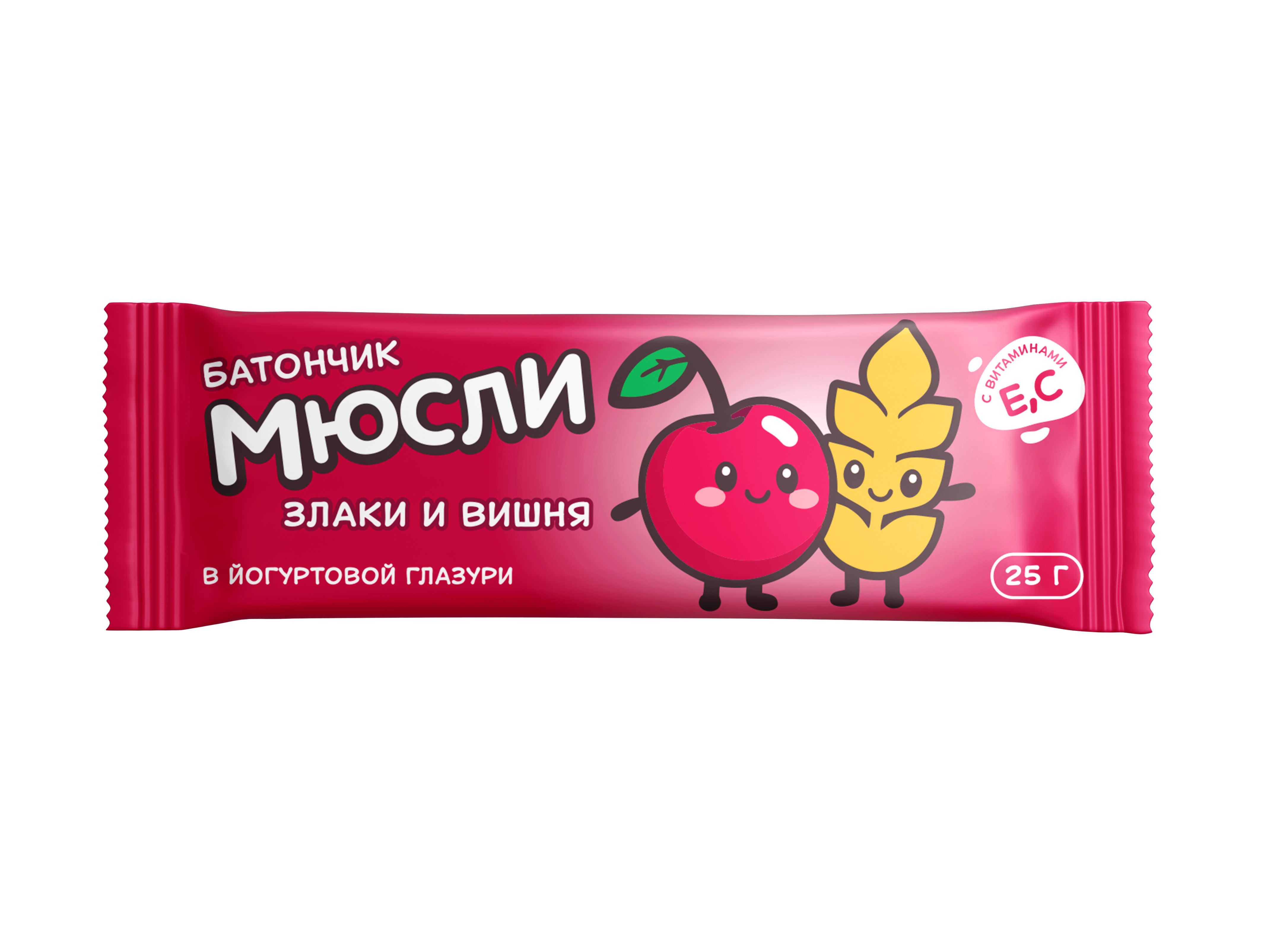 БАТОНЧИК-МЮСЛИ ВИШНЯ 25Г/ЭЙVА/ЭЙВА/