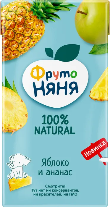ФРУТОНЯНЯ НЕКТАР ЯБЛОКО АНАНАС С 3-Х ЛЕТ 500МЛ
