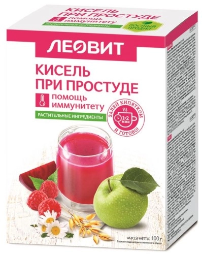 ЛЕОВИТ КИСЕЛЬ ДИЕТИЧ ПРИ ПРОСТУДЕ ПАК 20Г №5 Д