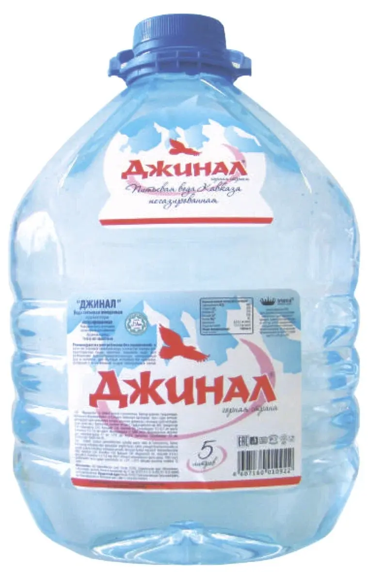 ВОДА ДЖИНАЛ ПИТЬЕВАЯ ГОРНАЯ Н/ГАЗ ПЭТ 5Л