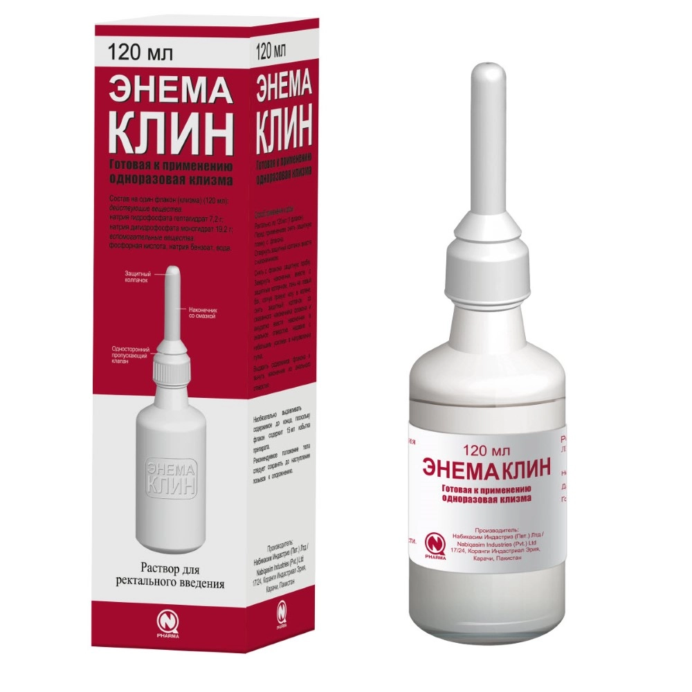 ЭНЕМА КЛИН Р-Р Д/РЕКТ ВВЕД 120МЛ №1