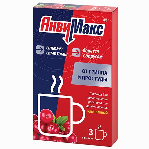 АНВИМАКС ПОР Д/Р-РА ВНУТРЬ КЛЮКВА ПАК 5Г №3