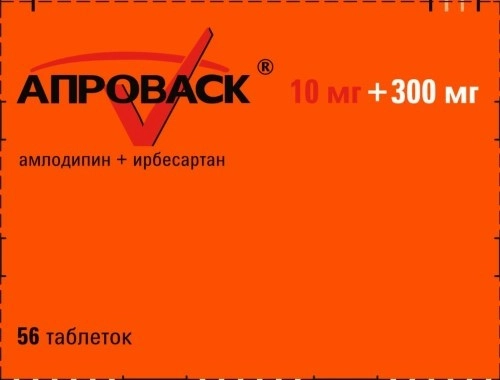 АПРОВАСК ТАБ 10МГ+300МГ №56