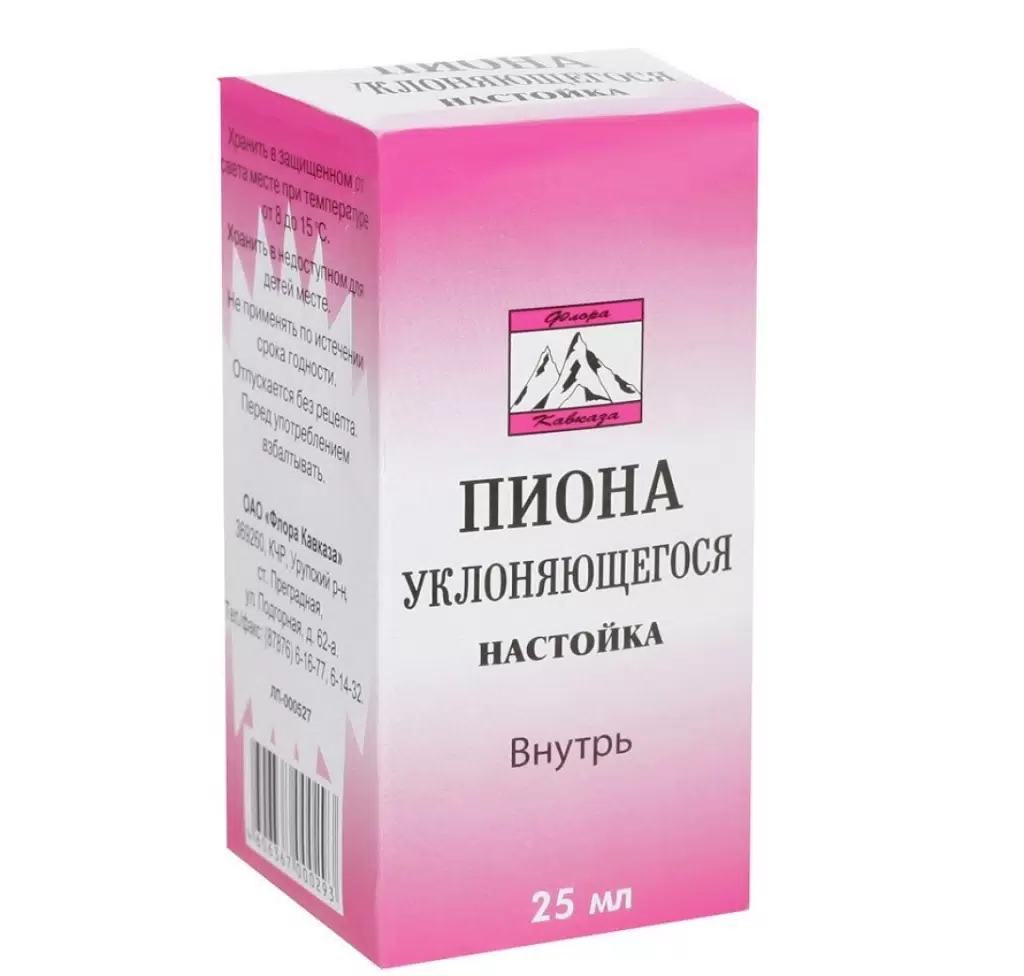 ПИОНА НАСТОЙКА ФЛ 25МЛ/ФЛОРА КАВКАЗА/