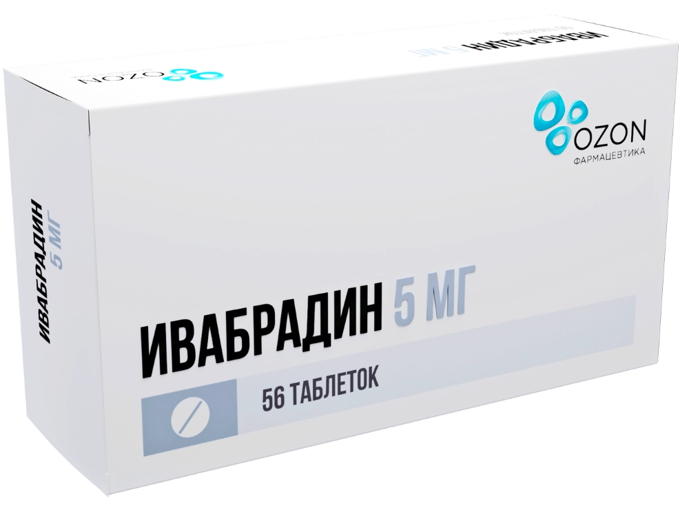 ИВАБРАДИН ТАБ 5МГ №56/ОЗОН/