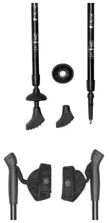 ПАЛКИ Д/СКАНДИНАВСКОЙ ХОДЬБЫ ЧЕРНЫЙ Е0674 115-140СМ