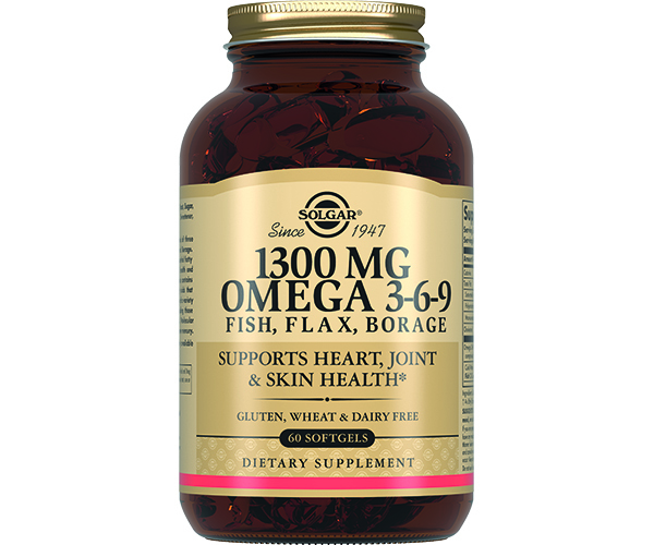 СОЛГАР КОМПЛЕКС ЖИРНЫХ КИСЛОТ ОМЕГА 3-6-9 КАПС 1300МГ №60