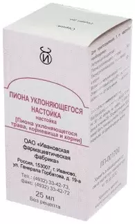 ПИОНА НАСТОЙКА ФЛ 25МЛ/ИВАНОВСКАЯ/