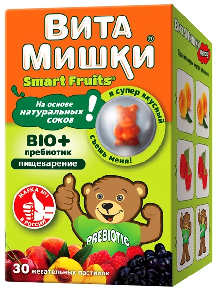 ВИТАМИШКИ БИО + ПРЕБИОТИК ПАСТИЛКИ ЖЕВ №30