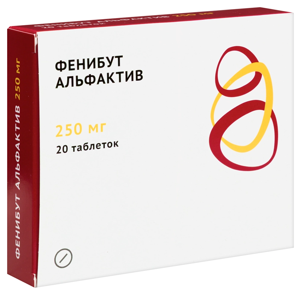 ФЕНИБУТ АЛЬФАКТИВ ТАБ 250МГ №20 /ОЗОН/