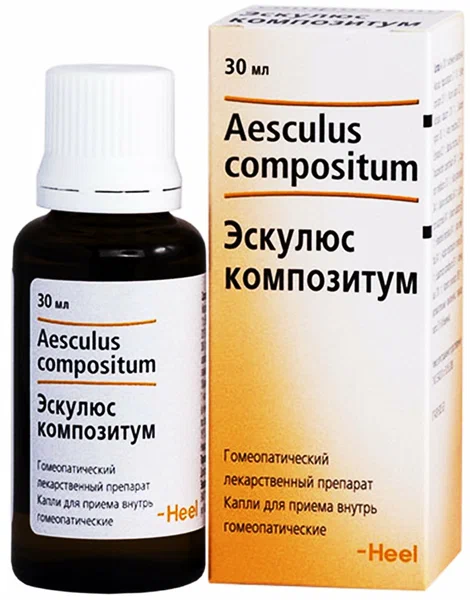 ЭСКУЛЮС КОМПОЗИТУМ КАПЛИ ГОМЕОПАТИЧЕСКИЕ 30МЛ