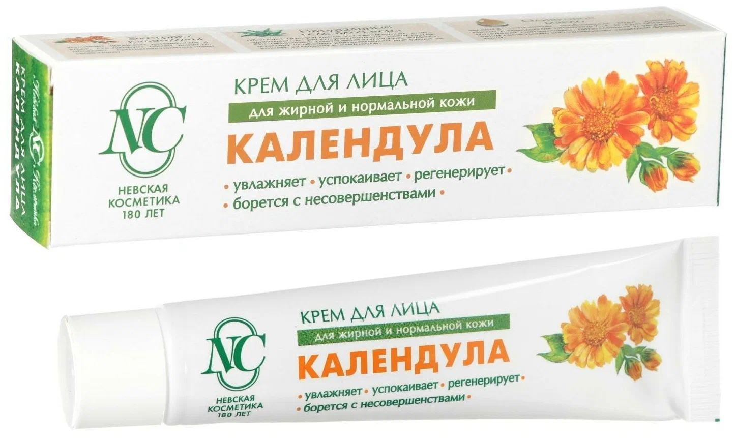 НЕВСКАЯ КОСМЕТИКА КРЕМ ДЛЯ ЛИЦА КАЛЕНДУЛА 40МЛ