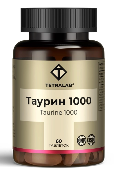 ТЕТРАЛАБ ТАУРИН ФОРТЕ 1000МГ ТАБ №60