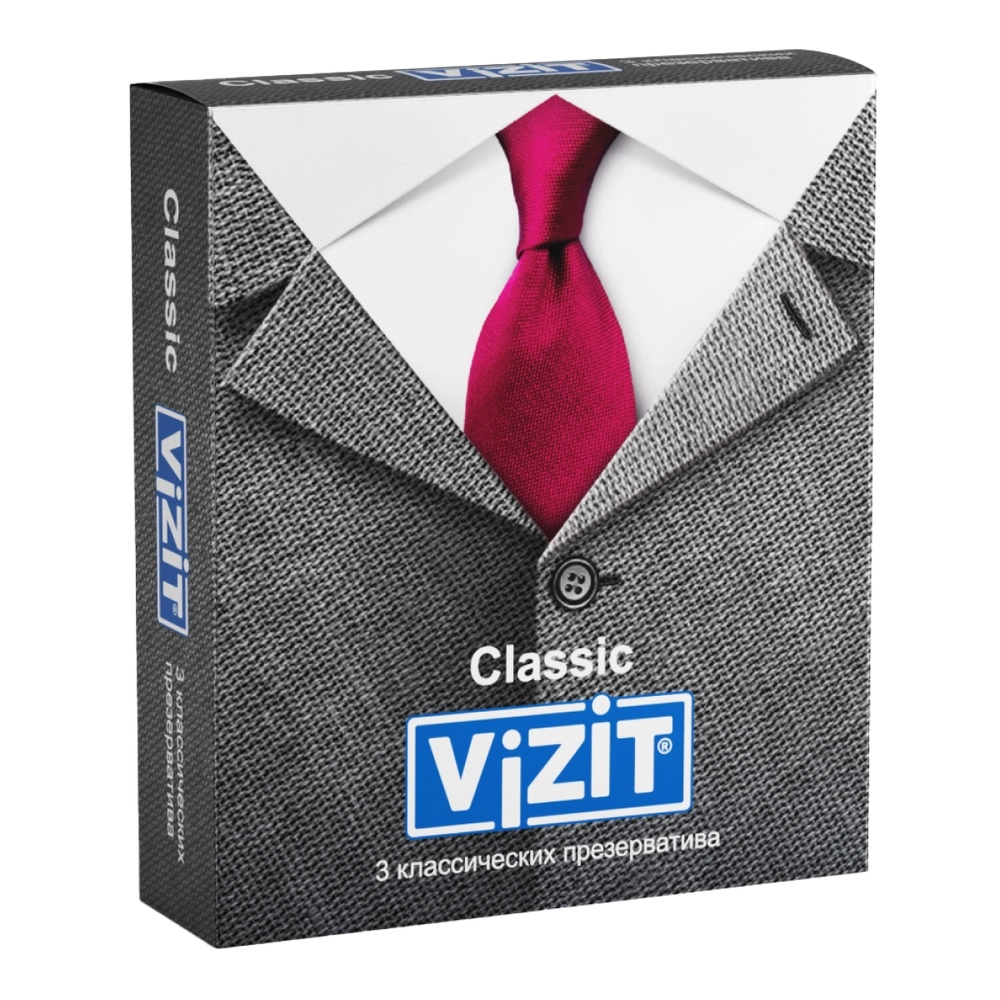 ПРЕЗЕРВАТИВЫ ВИЗИТ CLASSIC КЛАССИЧЕСКИЕ №3