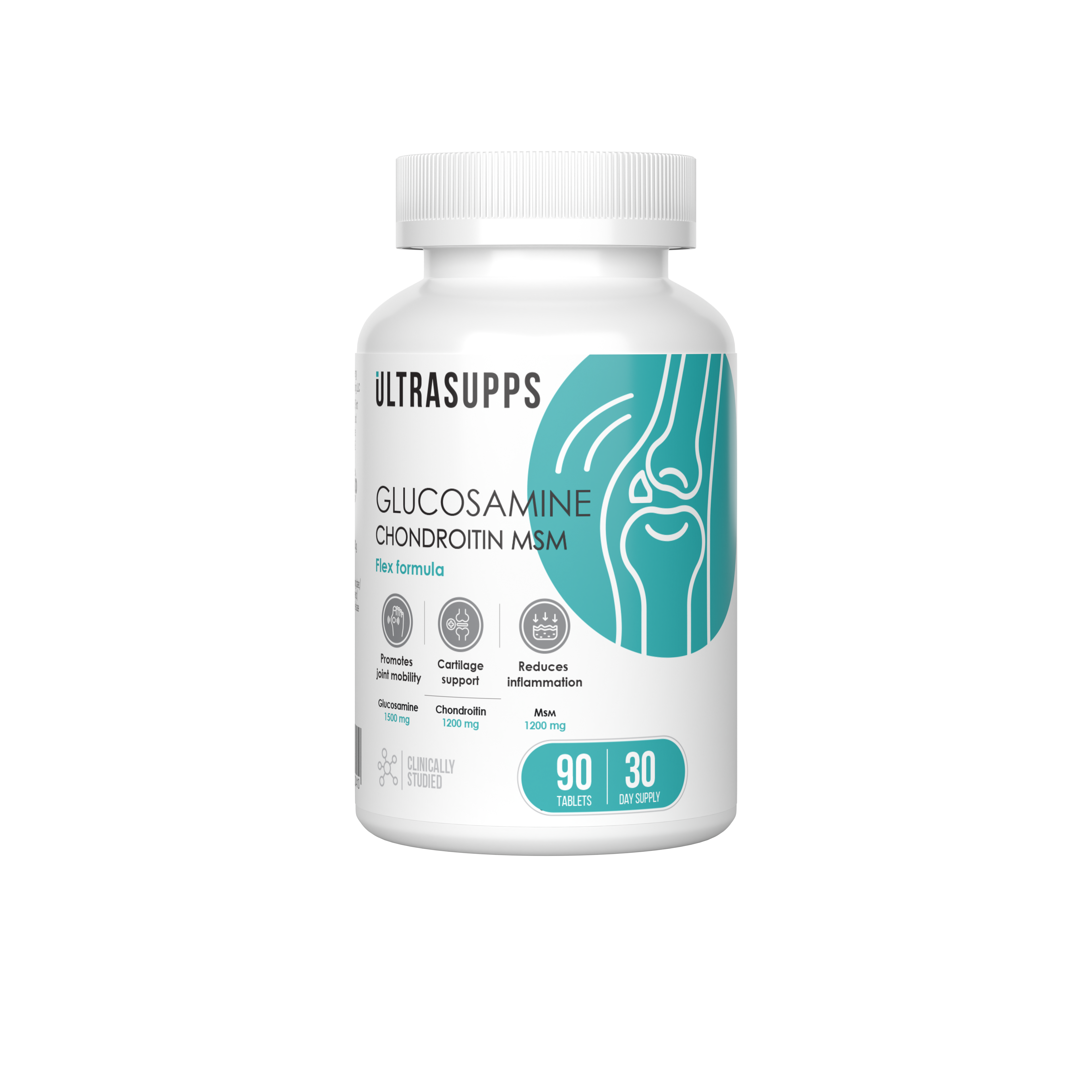 УЛЬТРАСАППС ГЛЮКОЗАМИН ХОНДРОИТИН МСМ ФЛЕКС ФОРМУЛА ТАБ 1700МГ №90 