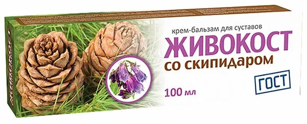 ЖИВОКОСТ КРЕМ-БАЛЬЗАМ ДЛЯ СУСТАВОВ СО СКИПИДАРОМ 100МЛ