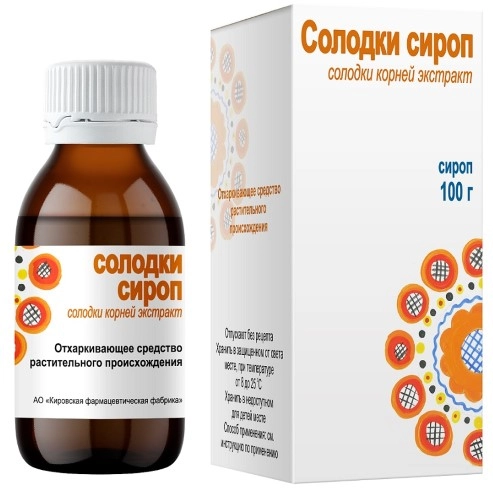 СОЛОДКИ СИРОП 100МЛ/КИРОВСКАЯ/