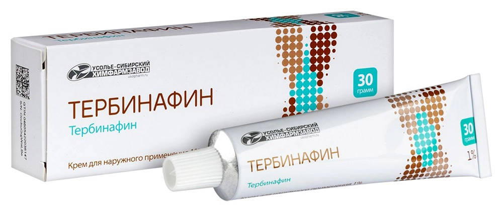 ТЕРБИНАФИН КРЕМ 1% 30Г/ТУБА/УСОЛЬЕ-СИБИРСКИЙ/