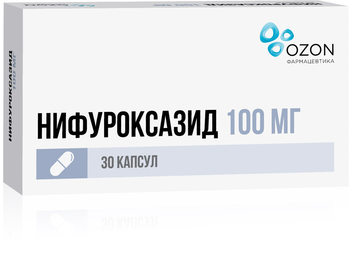НИФУРОКСАЗИД КАПС 100МГ №30/ОЗОН/