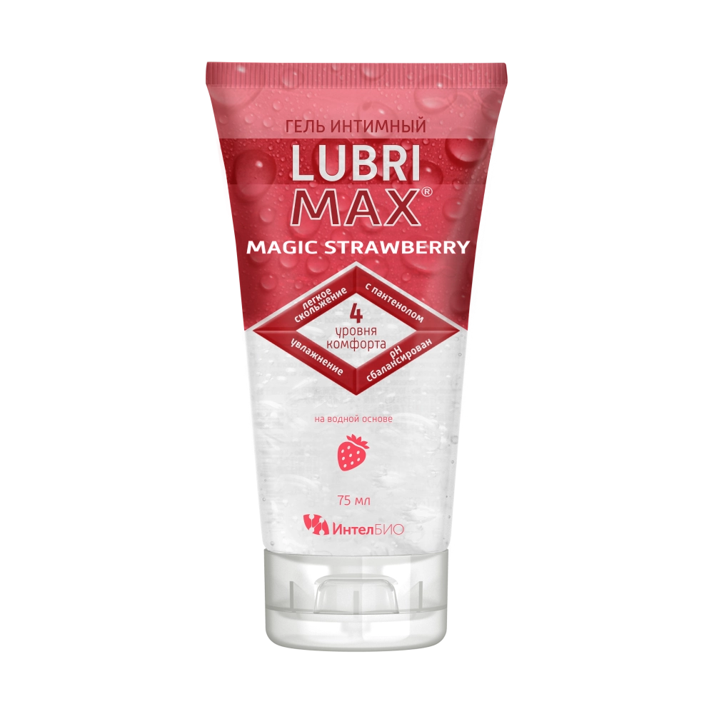 ЛУБРИМАКС ГЕЛЬ ИНТИМНЫЙ MAGIC STRAWBERRY ТУБА 75МЛ