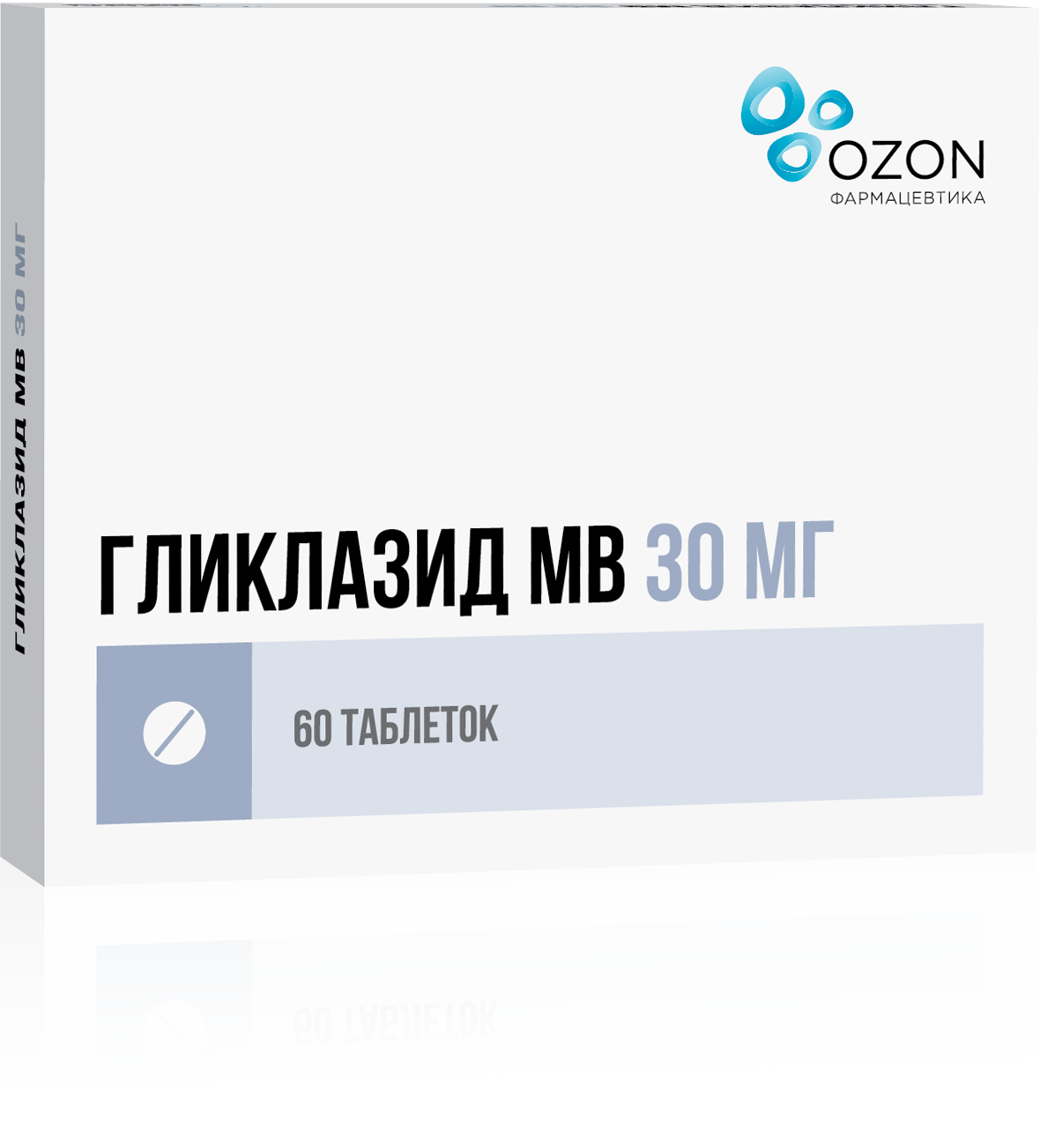 ГЛИКЛАЗИД МВ ТАБ 60МГ №30 /ОЗОН/ цена от 224.00 купить в аптеках Склад  Лекарств, инструкция по применению.