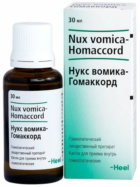 НУКС ВОМИКА ГОМАККОРД КАПЛИ 30МЛ