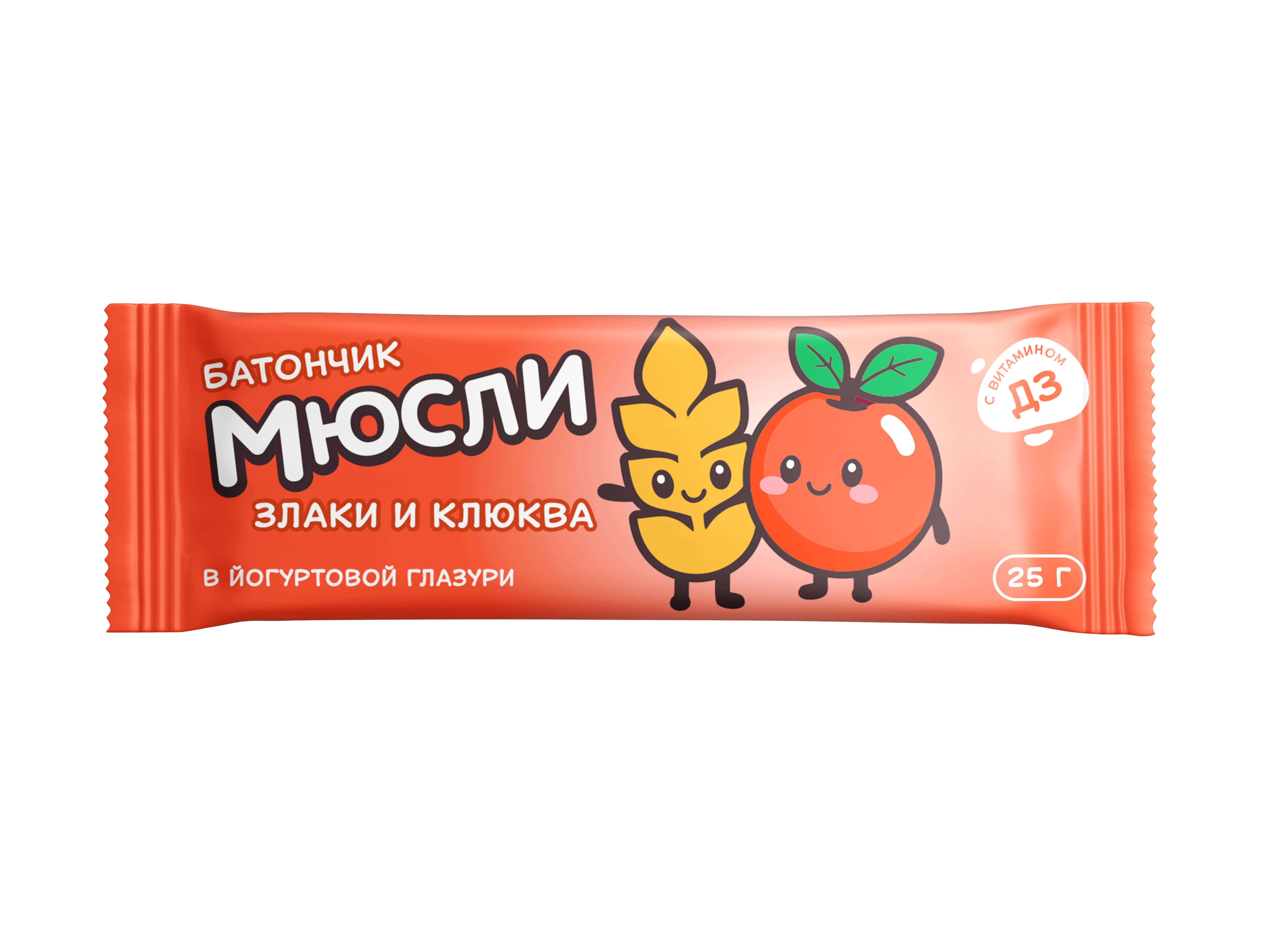 БАТОНЧИК-МЮСЛИ КЛЮКВА 25Г/ЭЙVА/ЭЙВА/