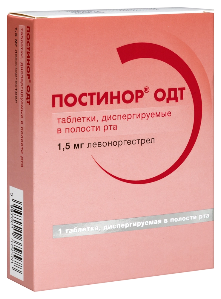 ПОСТИНОР ОДТ ТАБ ДИСПЕРГ В ПОЛОСТИ РТА 1,5МГ №1