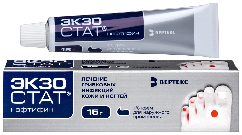 ЭКЗОСТАТ КРЕМ Д/НАРУЖ ПРИМЕНЕНИЯ 1% 15Г