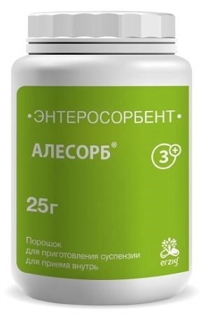 АЛЕСОРБ ЭНТЕРОСОРБЕНТ ПОР Д/СУСП ВНУТРЬ С 3-ХЛЕТ БАНКА 25Г