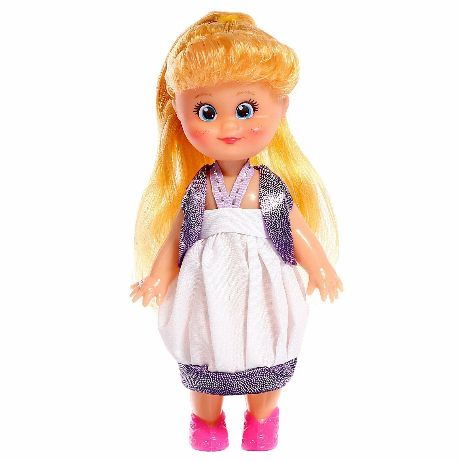 ИГРУШКА КУКЛА КЛАССИЧСКАЯ "КРОШКА СЬЮ" В ПЛАТЬЕ 18 СМ МИКС 467063