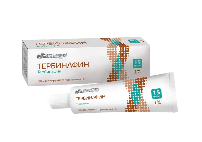 ТЕРБИНАФИН КРЕМ 1% ТУБА 15Г/УСОЛЬЕ-СИБИРСКИЙ/