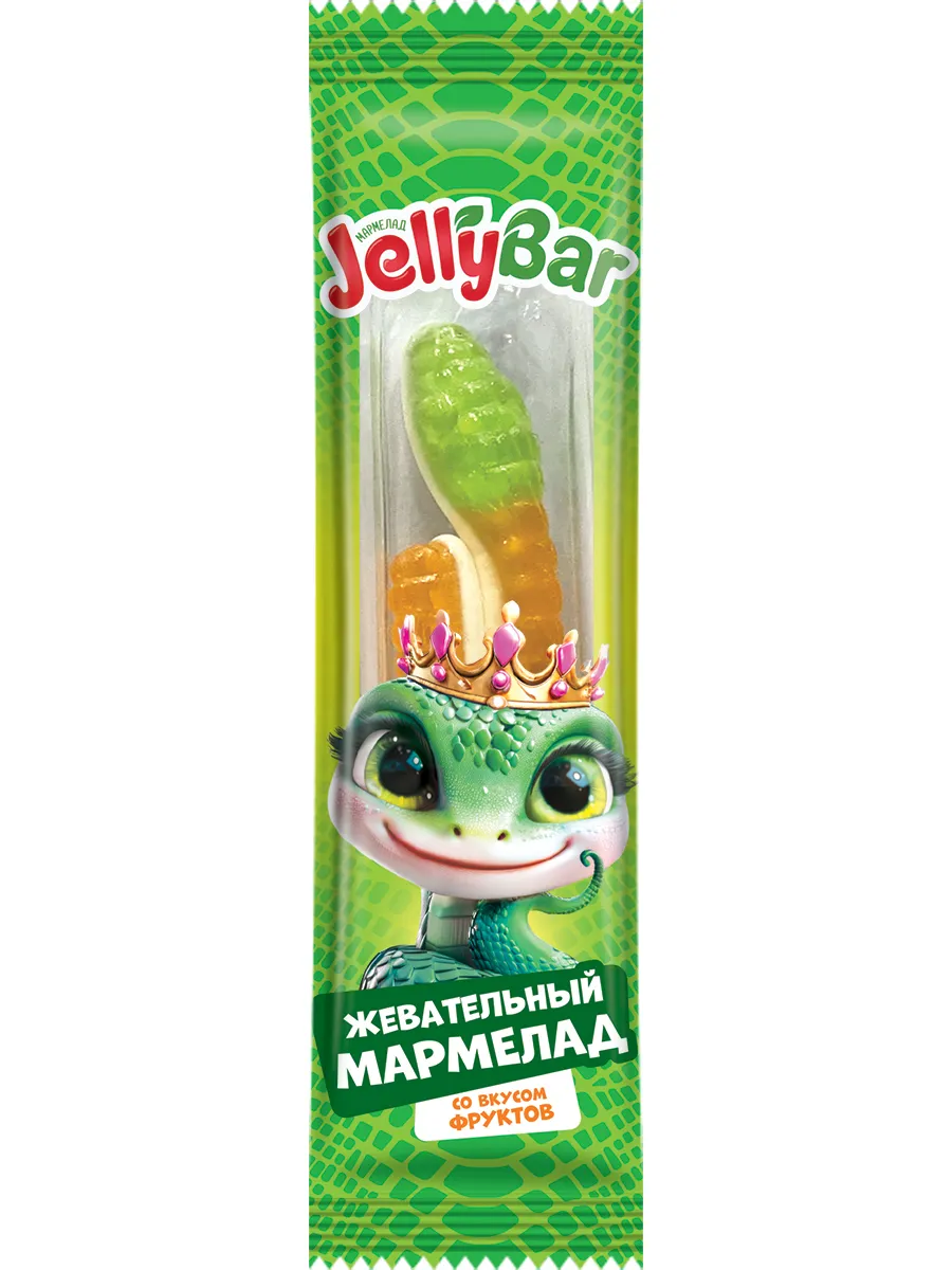 JELLYBAR МАРМЕЛАД В ФОРМЕ ЗМЕЙКИ 15Г УТ67647/КОНФИТРЕЙД/