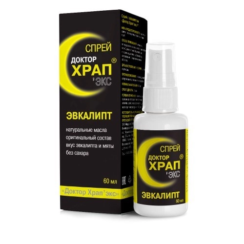 АНТИХРАП ДОКТОР ХРАП ЭКС СПРЕЙ ЭВКАЛИПТ 60МЛ