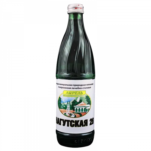 ВОДА НАГУТСКАЯ-26 МИН ГАЗ ФИРМЕННОЕ СТЕКЛО 0,5Л