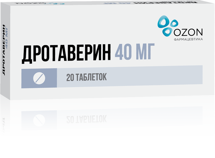 ДРОТАВЕРИН ТАБ 40МГ №20/ОЗОН/