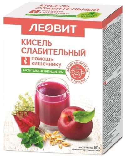 ЛЕОВИТ КИСЕЛЬ ДИЕТИЧ СЛАБИТЕЛЬННЫЙ 20Г ПАК №5