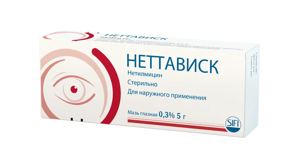 НЕТТАВИСК МАЗЬ ГЛАЗНАЯ 0,3% 5Г