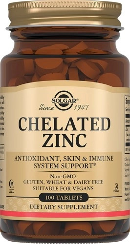 СОЛГАР ХЕЛАТ ЦИНКА ТАБ МАССОЙ 630МГ №100