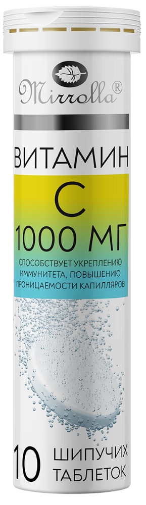 ВИТАМИН С 1000МГ ТАБ ШИП СО ВКУСОМ АПЕЛЬСИНА МАССОЙ 3800МГ №10