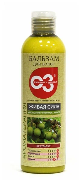 ОЧИЩЕНИЕ И ЗДОРОВЬЕ БАЛЬЗАМ БАЛЬЗАМ ДЛЯ ВОЛОС ЖИВАЯ СИЛА 250МЛ