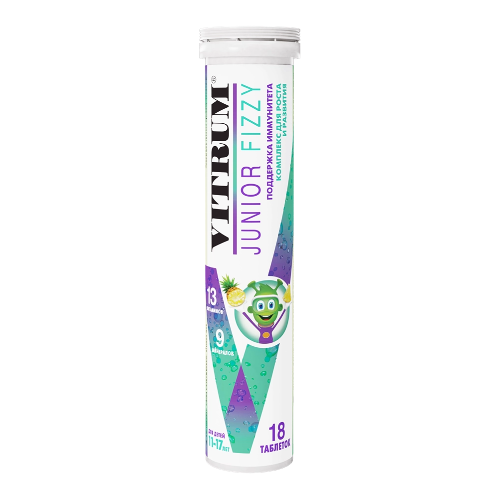 ВИТРУМ ЮНИОР ШИПУЧИЙ ТАБ МАССОЙ 4,4Г N18