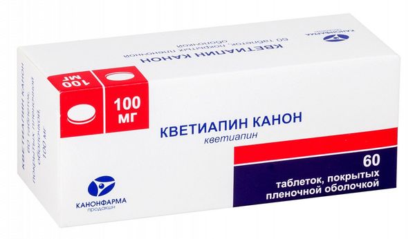 КВЕТИАПИН ТАБ П/О 100МГ №60/КАНОНФАРМА/