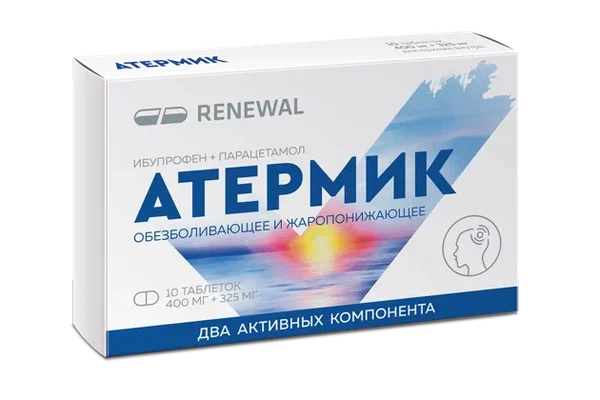 АТЕРМИК ТАБ П/О 400МГ+325МГ №10