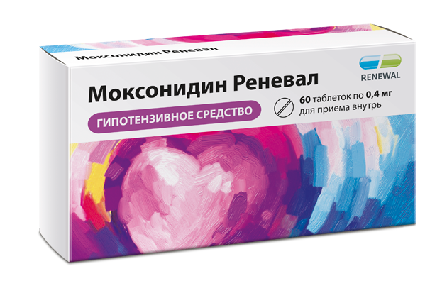 МОКСОНИДИН ТАБ П/О 0,4МГ №60/ОБНОВЛЕНИЕ/
