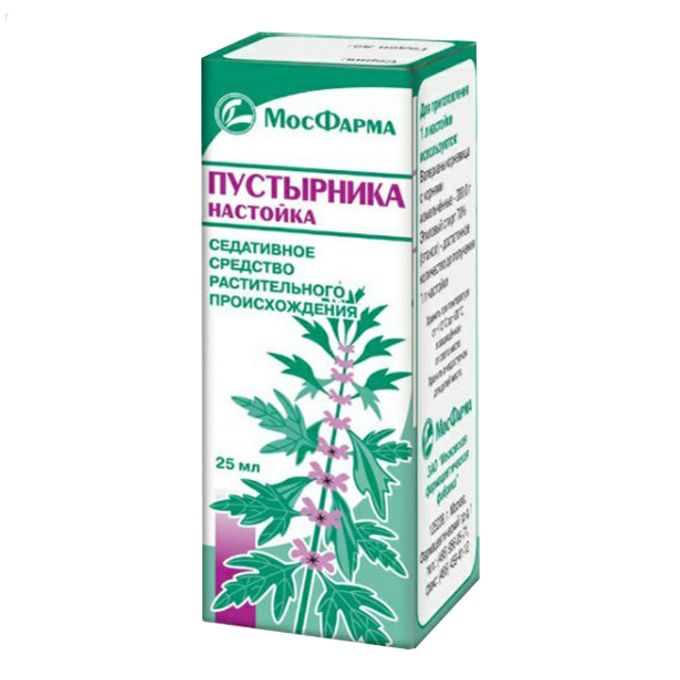 ПУСТЫРНИКА НАСТОЙКА 25МЛ/МОСКОВСКАЯ ФФ/