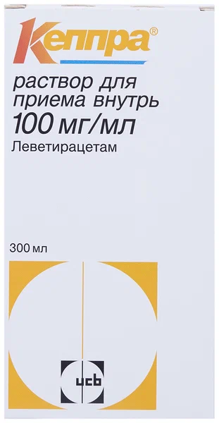 КЕППРА Р-Р ДЛЯ ПРИЕМА ВНУТРЬ 100МГ/МЛ 300МЛ